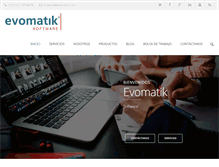 Tablet Screenshot of evomatik.com